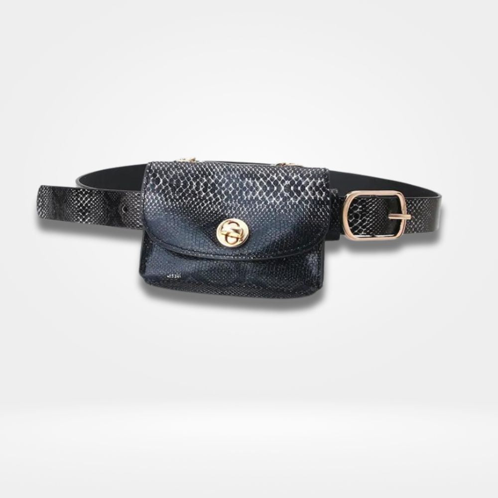 Sac ceinture noir femme