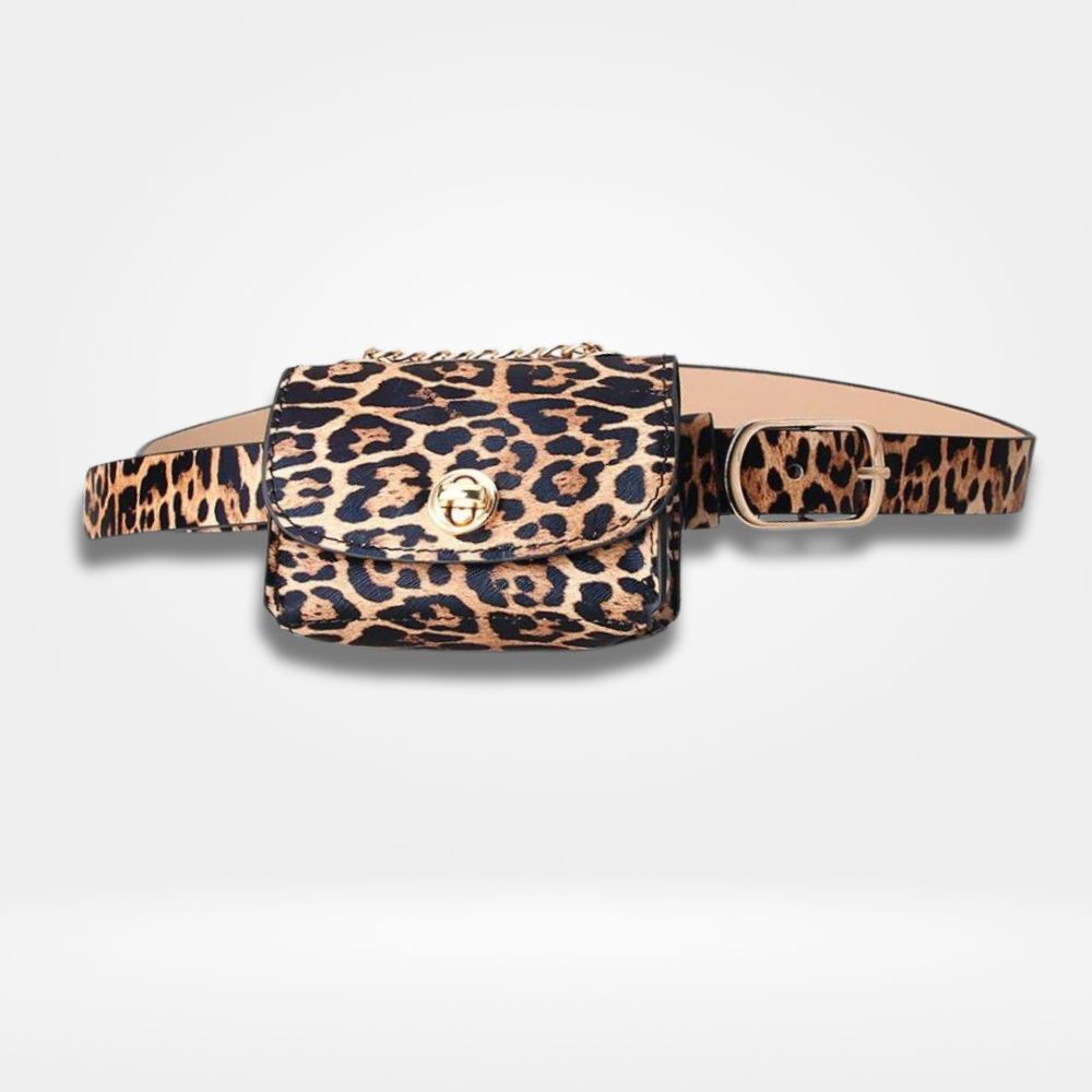 Sac ceinture léopard