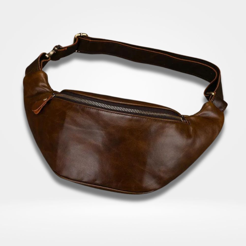 Grand Sac Banane Cuir