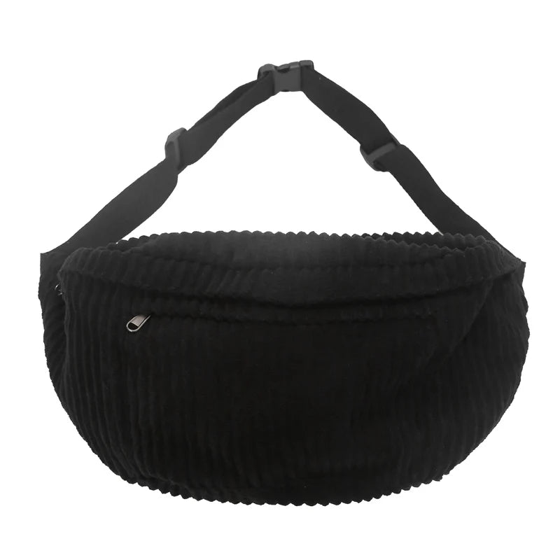 Grand Sac Banane Velours noir
