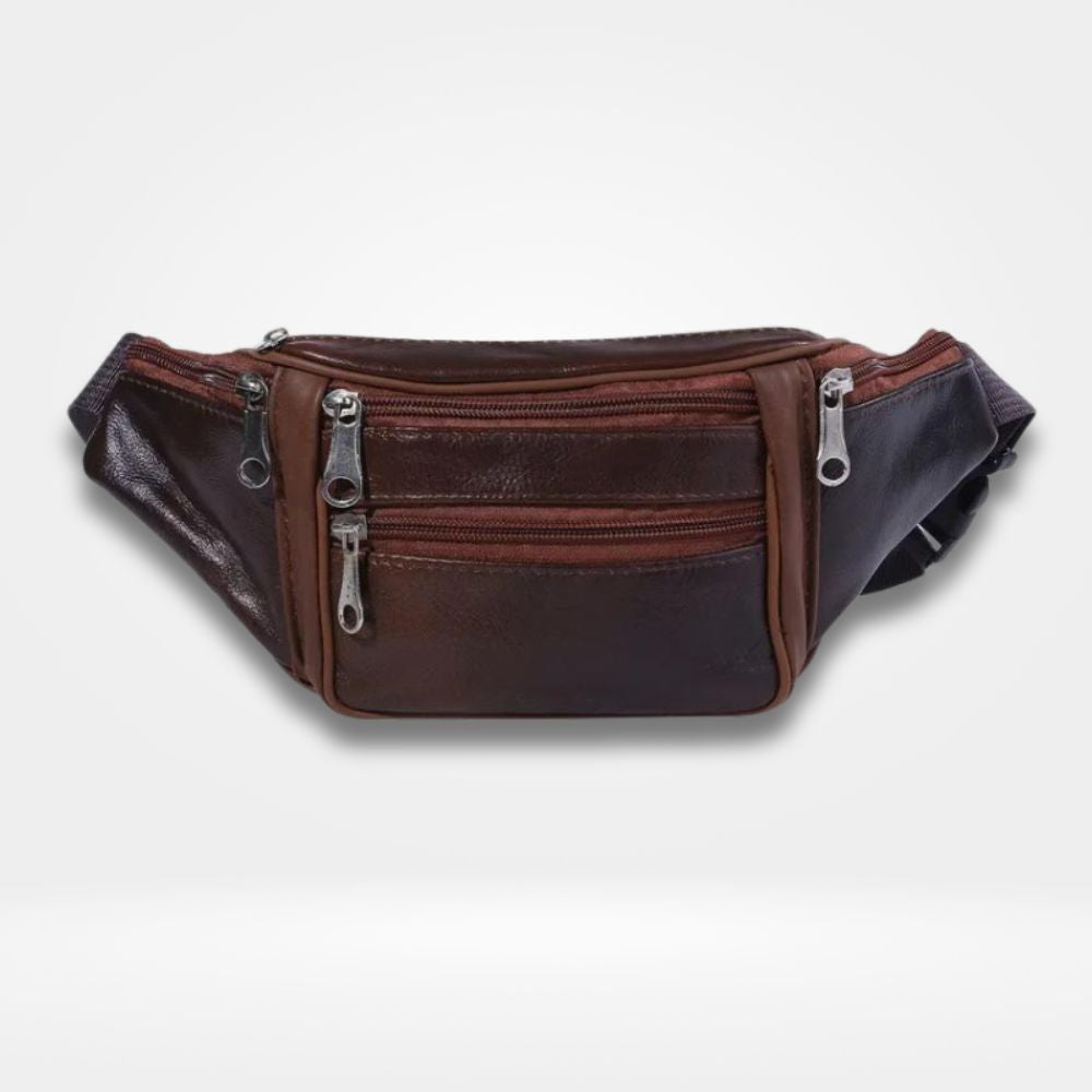 Sac Banane Cuir Rouge