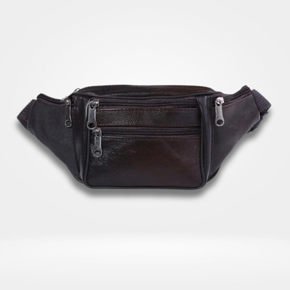 Sac Banane Cuir Rouge