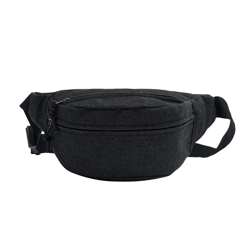 sac banane pour femme en jean noir