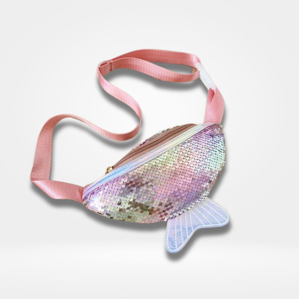 Sac Banane Paillettes rose
