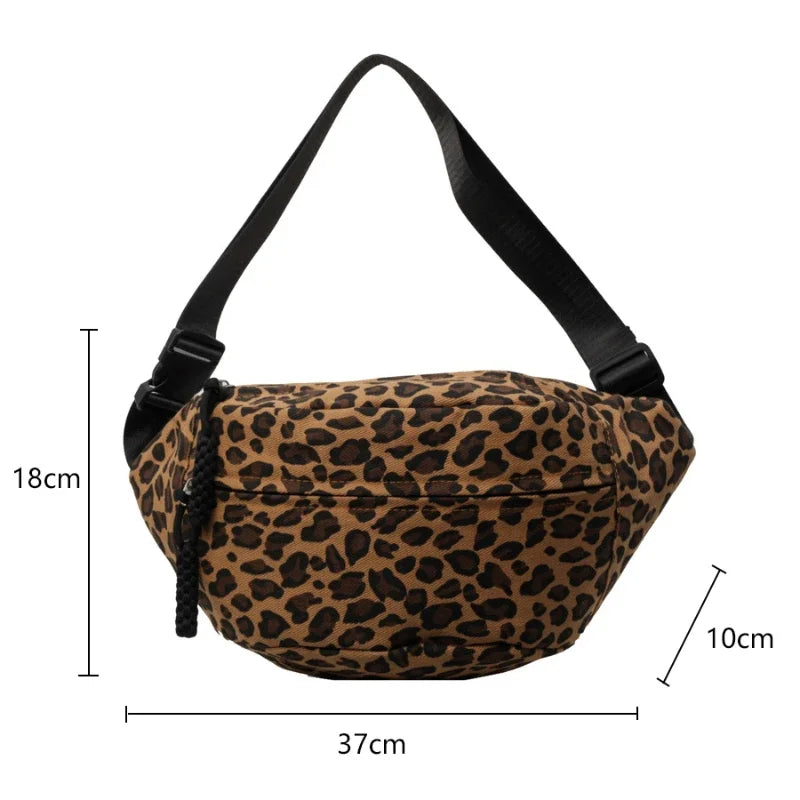 Grand Sac Banane Léopard
