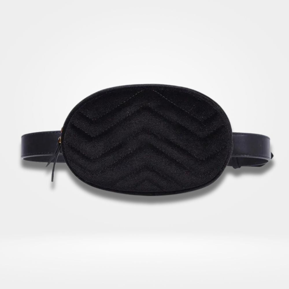 Sac Banane Velours Noir