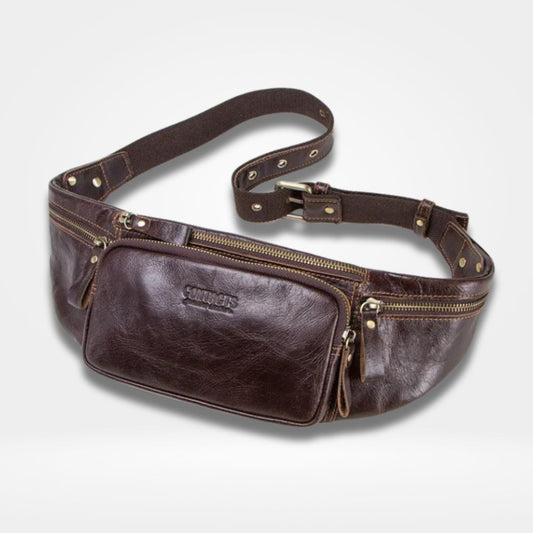 Sac Banane Homme Cuir Marron