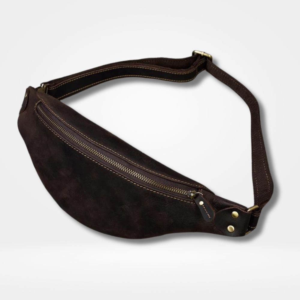 Sac Banane Cuir Marron