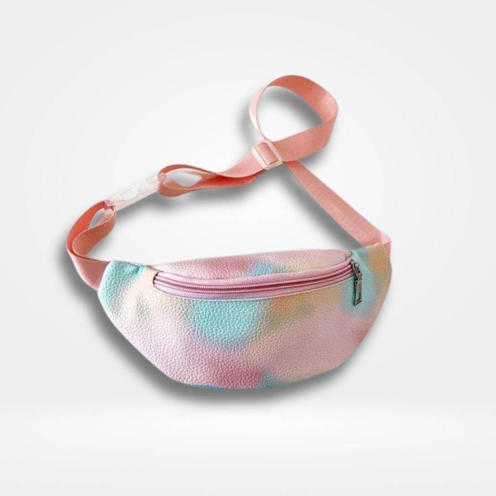 Sac Banane en Cuir Grainé rose