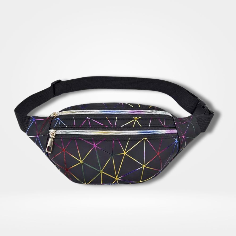 sac banane pour femme en cuir irisé