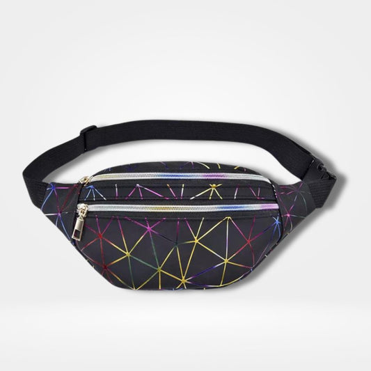 sac banane pour femme en cuir irisé