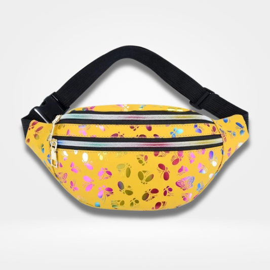 sac banane irisé jaune
