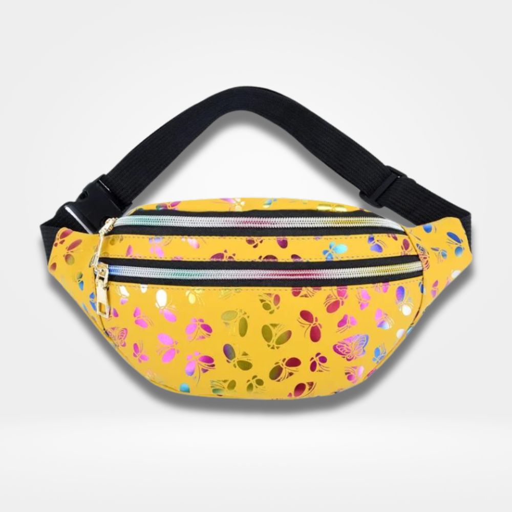 sac banane jaune irisé