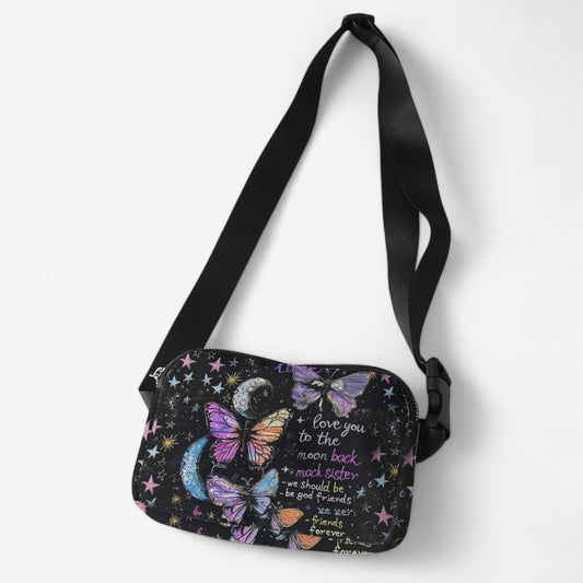 Sac banane léger avec imprimé papillon