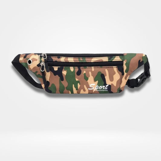 Sac de taille militaire multifonction, adapté au vélo, à la marche et aux activités extérieures.