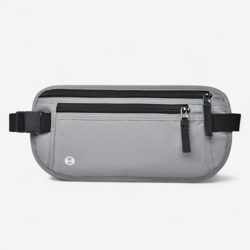 Sac banane antivol gris voyage sécurisé